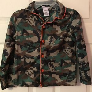 Justice League Camouflage Pajama Top Boys 6/7